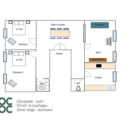 Nocnoc - L'escapade Apartment